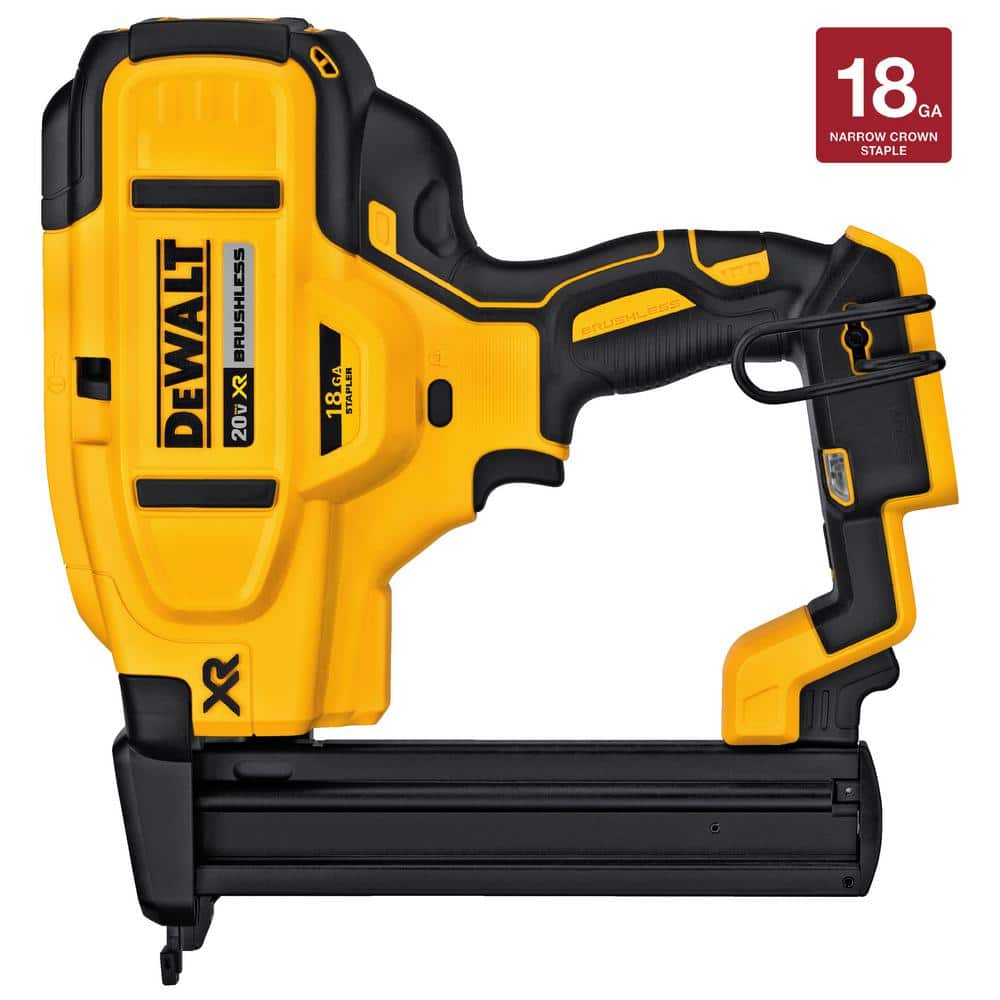 DEWALT 20V MAX XR Lithium-Ion Cordless 18-Gauge Narrow Crown Stapler (Tool Only) DCN681B - Mycitystee