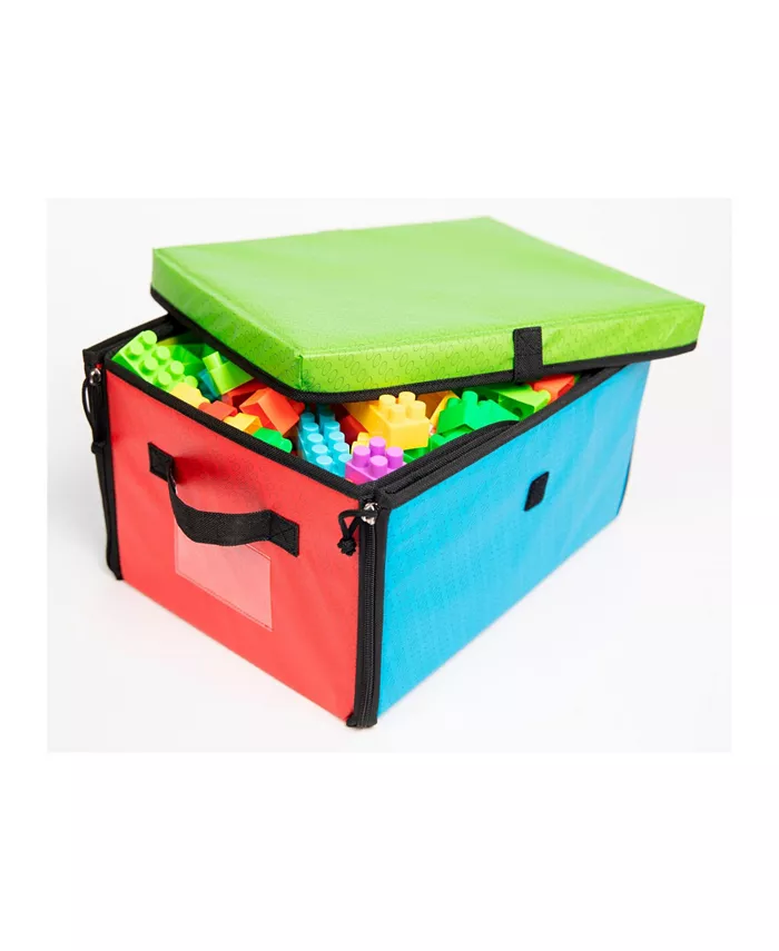 Cheapass Games Flat River Group Zipbin Builder's 3000 Brick toy Bin Graphic Playmat - Mycitystee