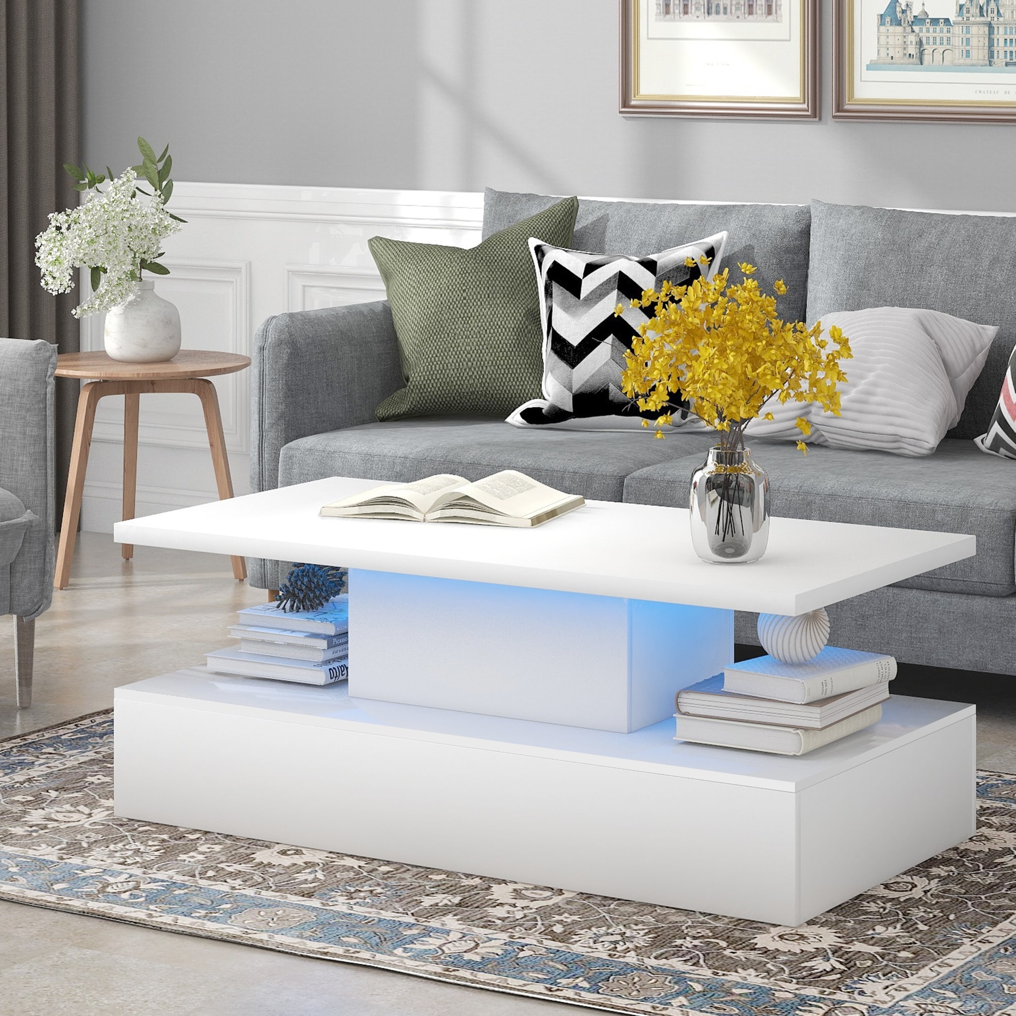 Coffee Table Cocktail Table Modern Industrial Design - Mycitystee