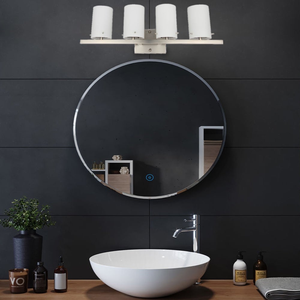 Daren 4 Light Vanity Lighting in Brushed Nickel Finish - Brushed Nickel - Mycitystee