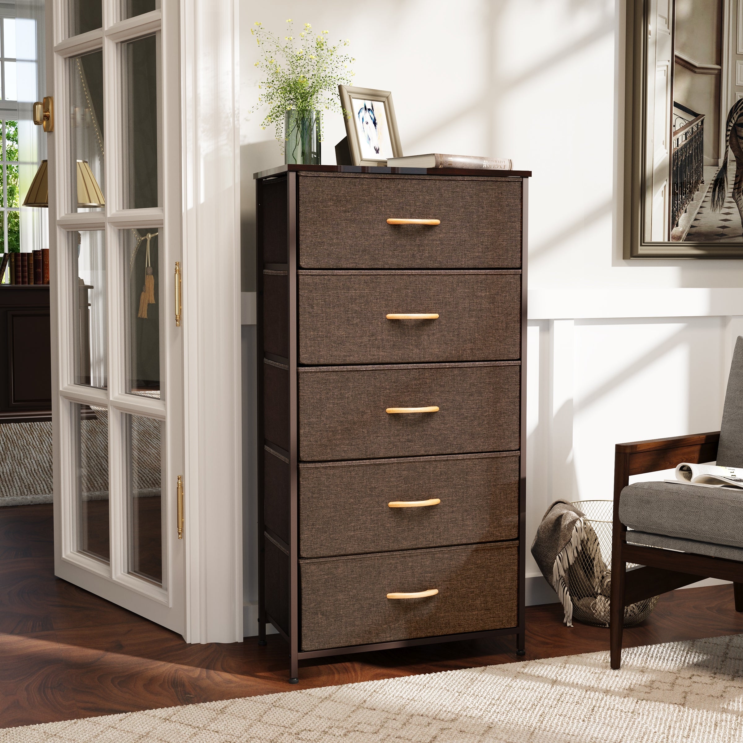 VredHom Vertical 5 Drawers Storage Tower - - 34608355 - Mycitystee