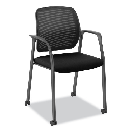 HON Nucleus Series Recharge Guest Chair， Supports Up to 300 lb， 17.62