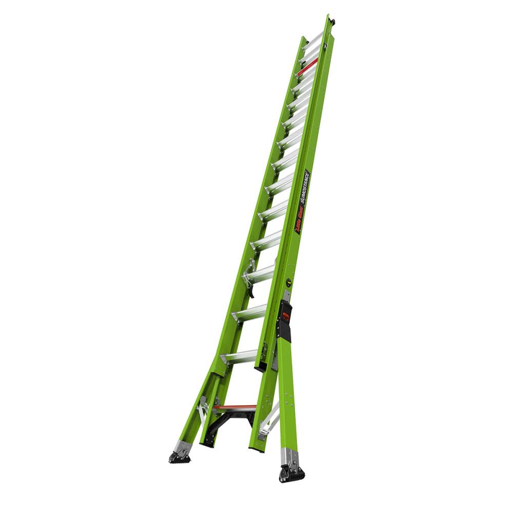 HyperLite SumoStance 28 ft Type IAA Fiberglass Extension Ladder - Mycitystee