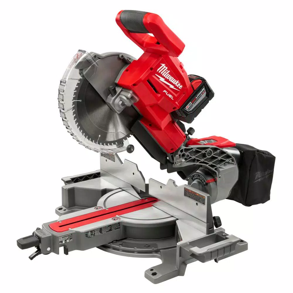 Milwaukee M18 FUEL 18-Volt Lithium-Ion Brushless Cordless 10 in. Dual Bevel Sliding Compound Miter Saw Kit W/(1) 9.0Ah Battery and#8211; XDC Depot - Mycitystee