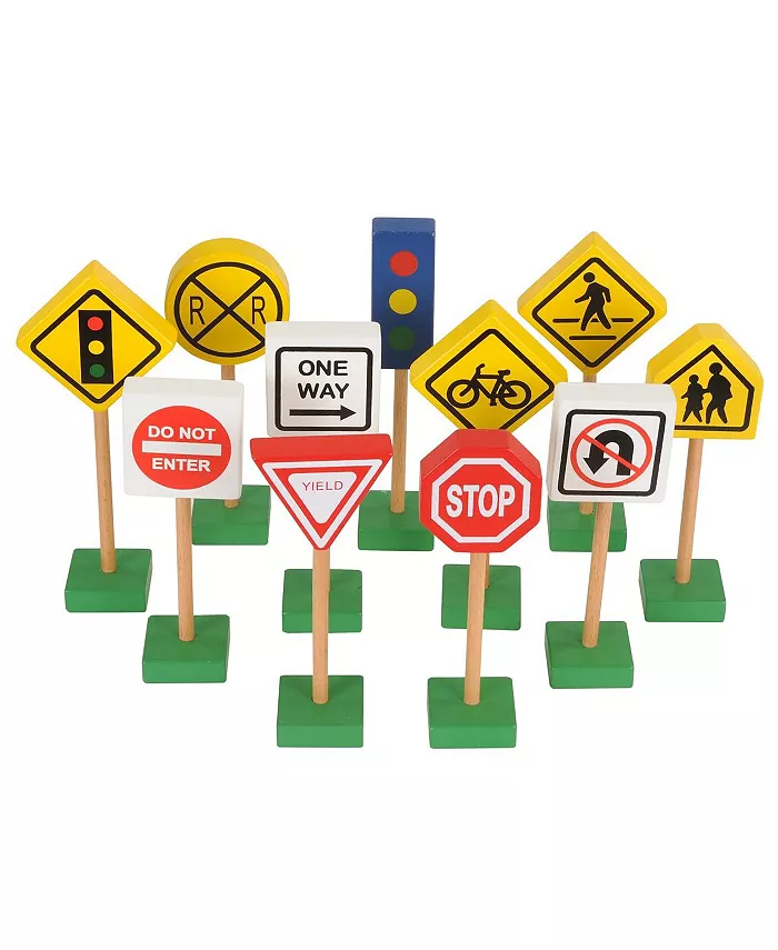 Creative Minds International Traffic Signs - Set of 11 - Mycitystee