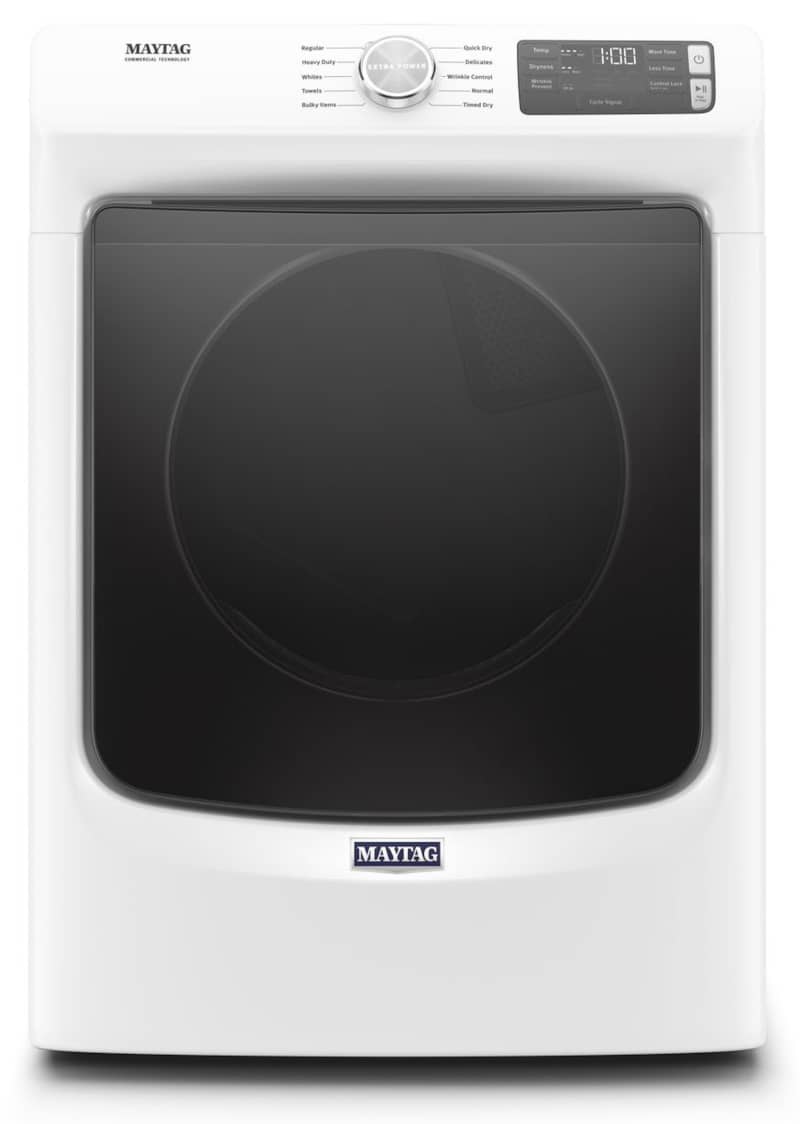 Maytag ADA 7.3 Cu. Ft. White Front Load Gas Dryer With Extra Power And Quick Dry Cycle - Mycitystee