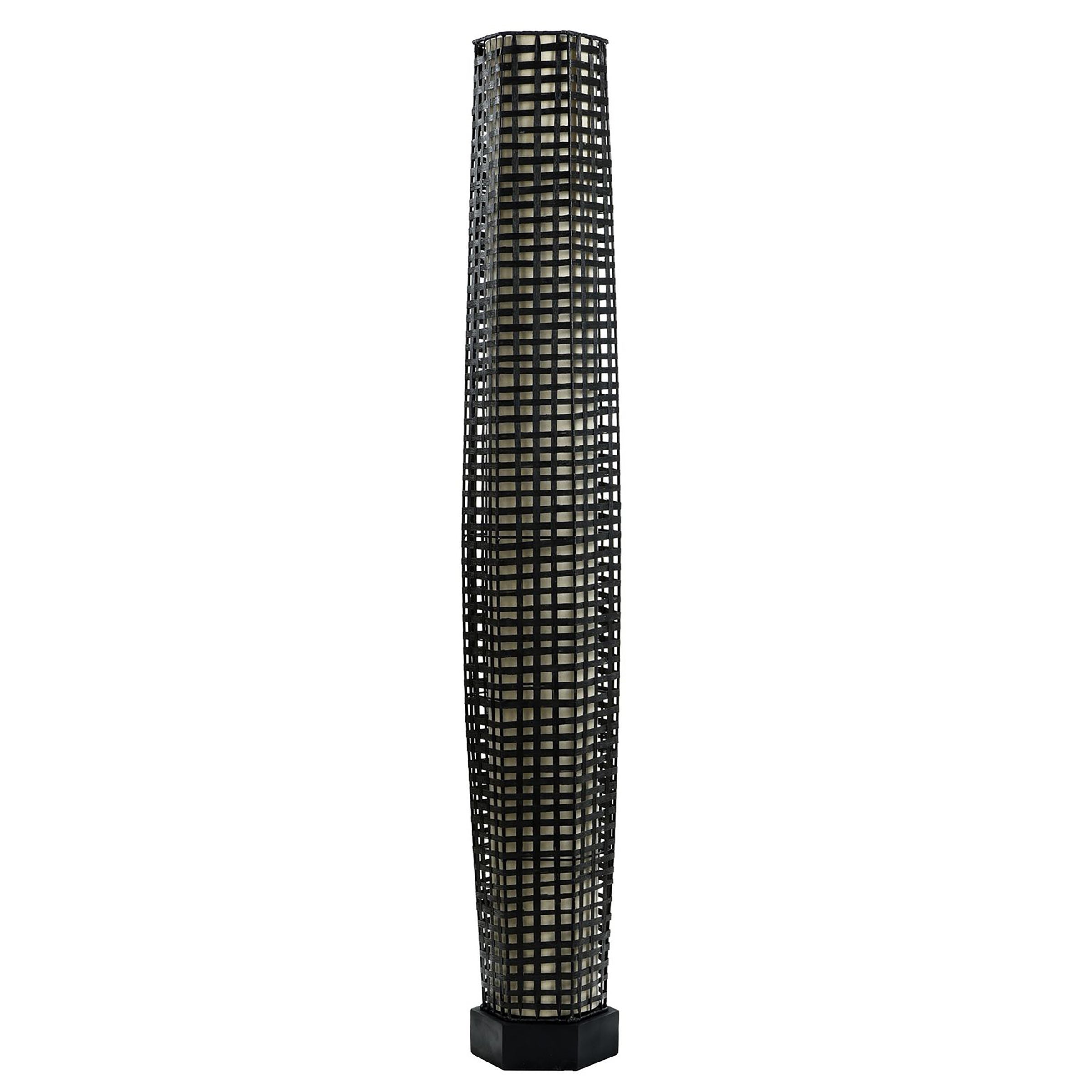 Woven Black Floor Up Light - 10