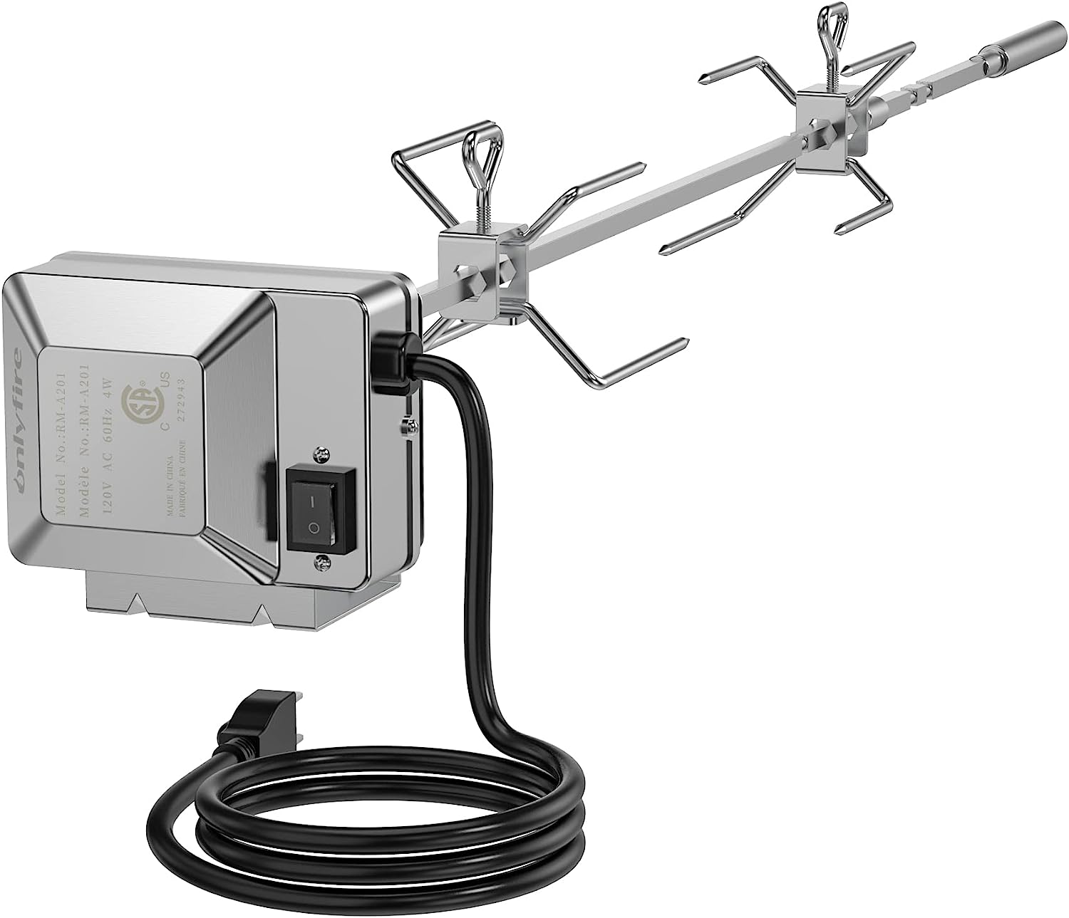 Grill Rotisserie Kit for Weber Genesis II and Genesis II LX 200 and 300 Series Gas Grills, Genesis ii 2/3 Burner Gas Grills - Mycitystee