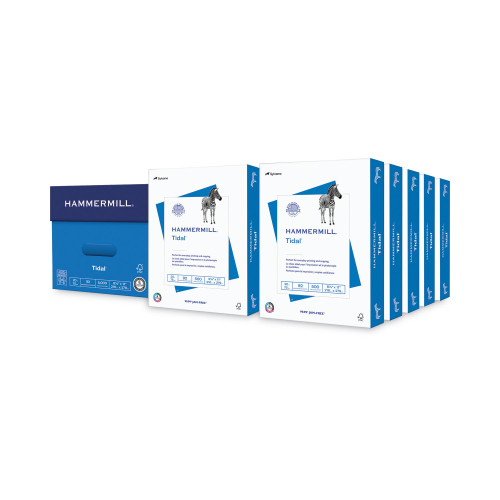 Hammermill Tidal Print Paper， 92 Bright， 20lb， 8.5 x 11， White， 500 Sheets/Ream， 10 Reams/Carton (162008) - Mycitystee