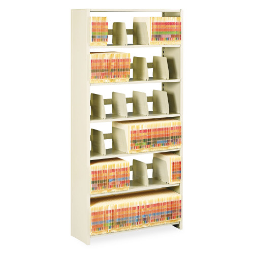 Tennsco Snap-Together Steel Six-Shelf Closed Starter Set， 36w x 12d x 76h， Sand (1276PCSD) - Mycitystee