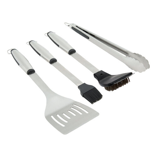 Grill Mark 40071 Grill Tool Set Stainless Steel Black/Silver Black/Silver - Mycitystee