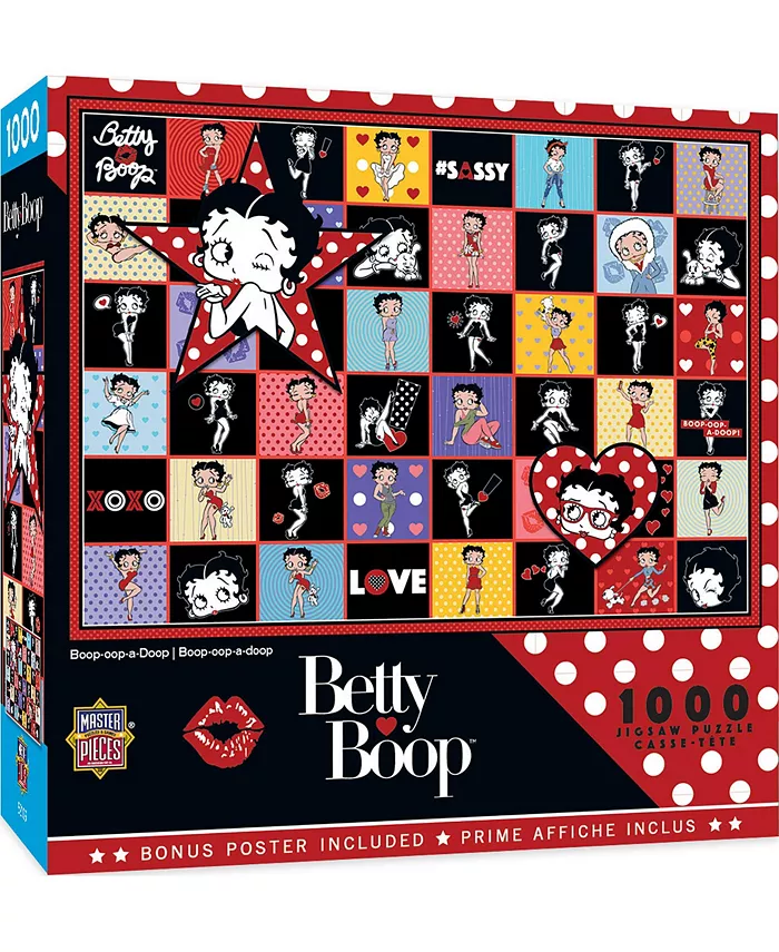 MasterPieces Puzzles Betty Boop - Boop-oop-a-Doop 1000 Piece Adult jigsaw Puzzle - Mycitystee