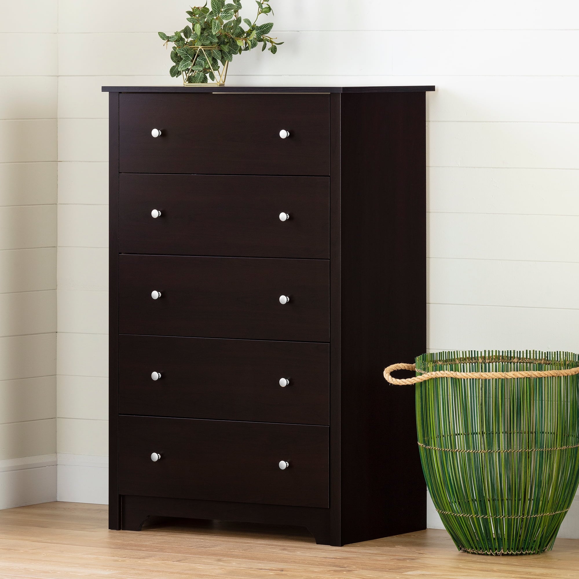 Vito 5-Drawer Chest， Multiple Finishes - - 37236444 - Mycitystee