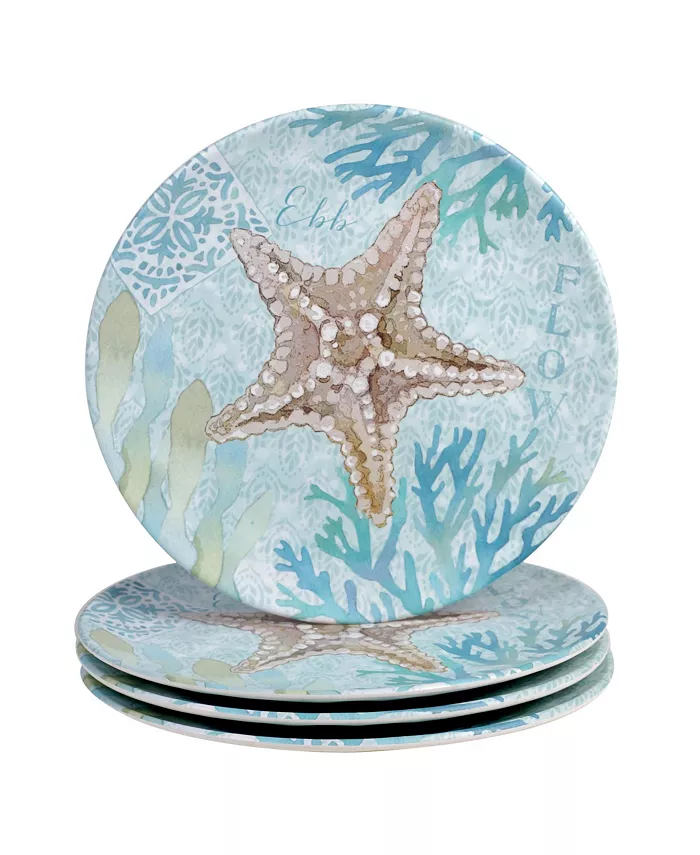 Certified International Beachcomber 4-Pc. Salad Plates - Mycitystee