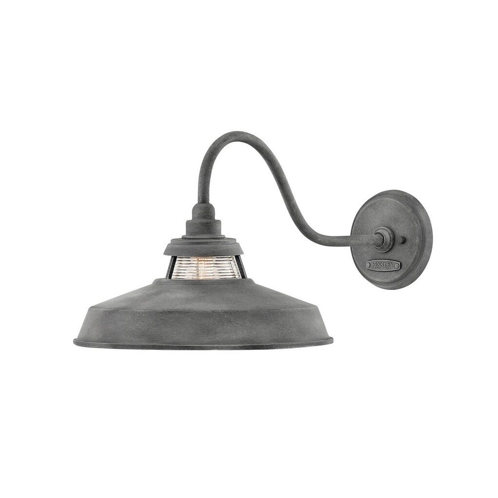 Hinkley Troyer 1-Light Outdoor Wall Mount Lantern in Aged Zinc Shopping - The Best Deals on Outdoor Barn Lights | 31585683 - Mycitystee