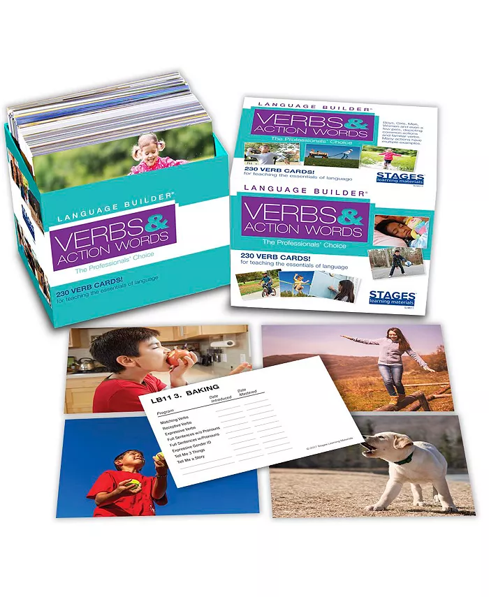 Stages Learning Materials Language Builder， Verbs and Action Words - Mycitystee