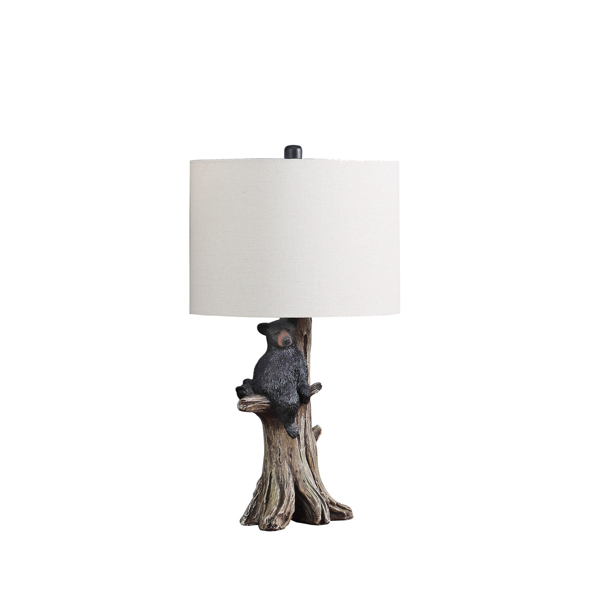 22 Inch Accent Table Lamp， Cactus Designed Body， Metal Base， Blue， White - Mycitystee