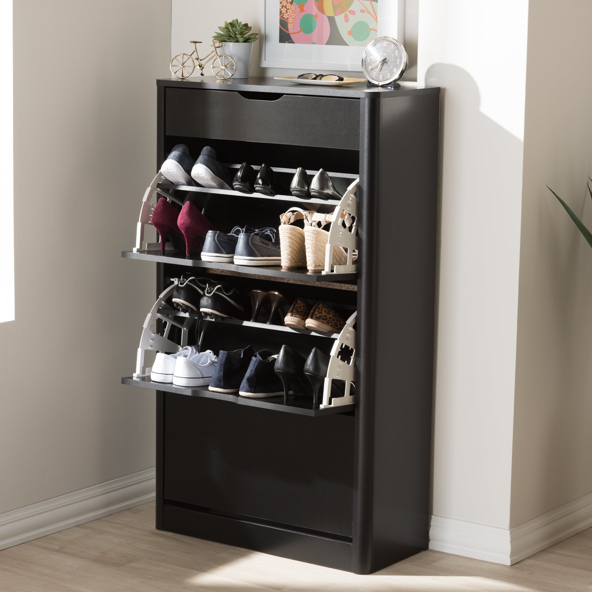 Contemporary Black Wood Storage Cabinet by Baxton Studio - - 16693513 - Mycitystee