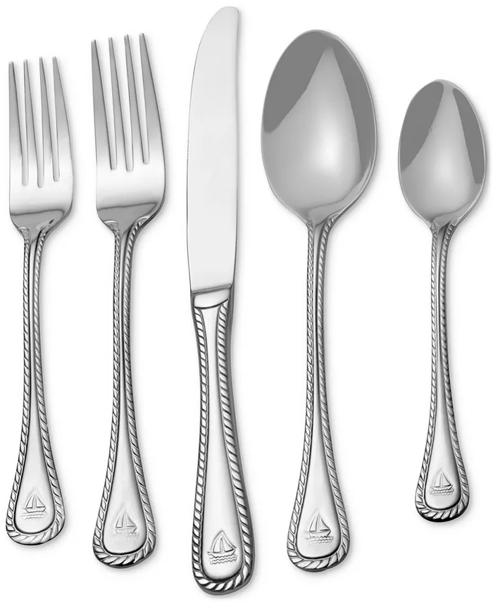 Towle Nautical 20-Pc. Flatware Set， Service for 4 - Mycitystee