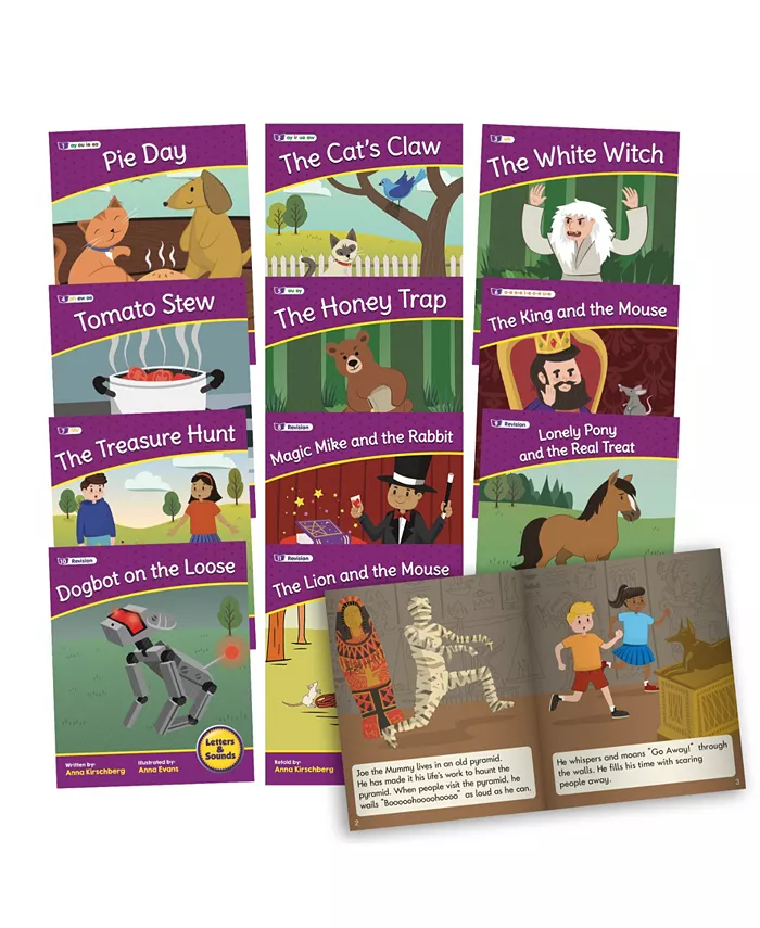 Junior Learning Letters and Sounds Phase-5 Fiction Educational Learning Set 2， 12 Pieces - Mycitystee