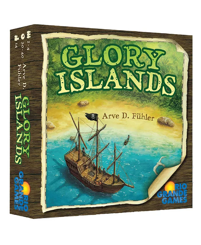 Rio Grande Games Glory Islands Pirate Adventure Board Game - Mycitystee