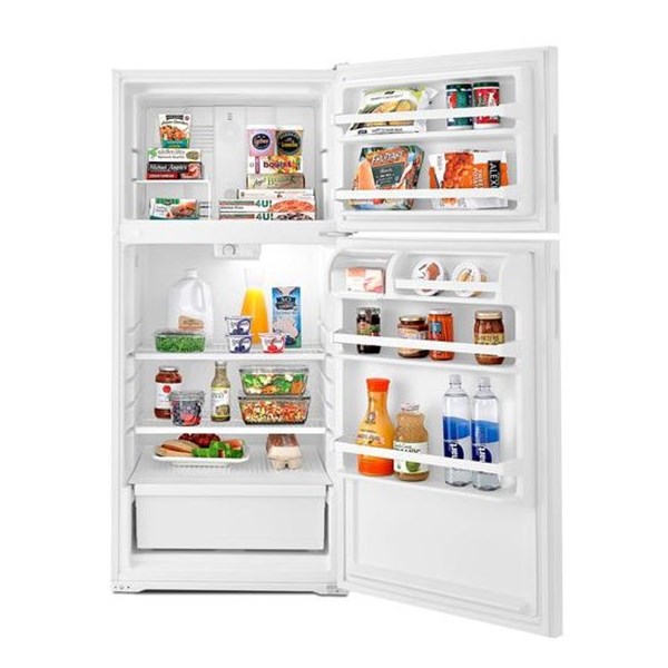 14.3 cu ft Top Freezer White Refrigerator - Mycitystee