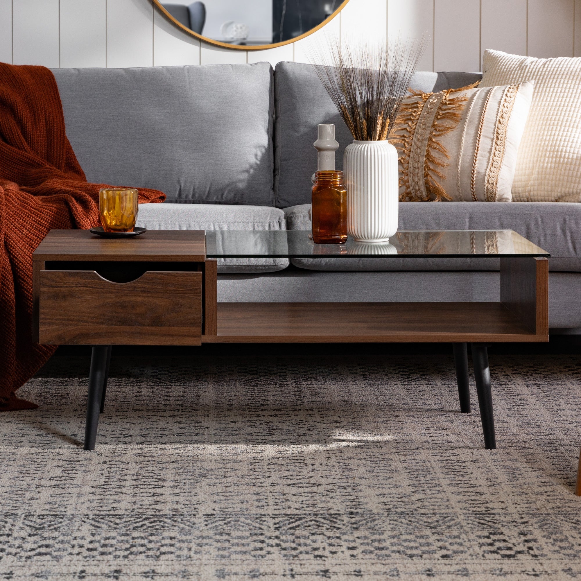 Middlebrook Saltaro Glass Top Coffee Table - Mycitystee