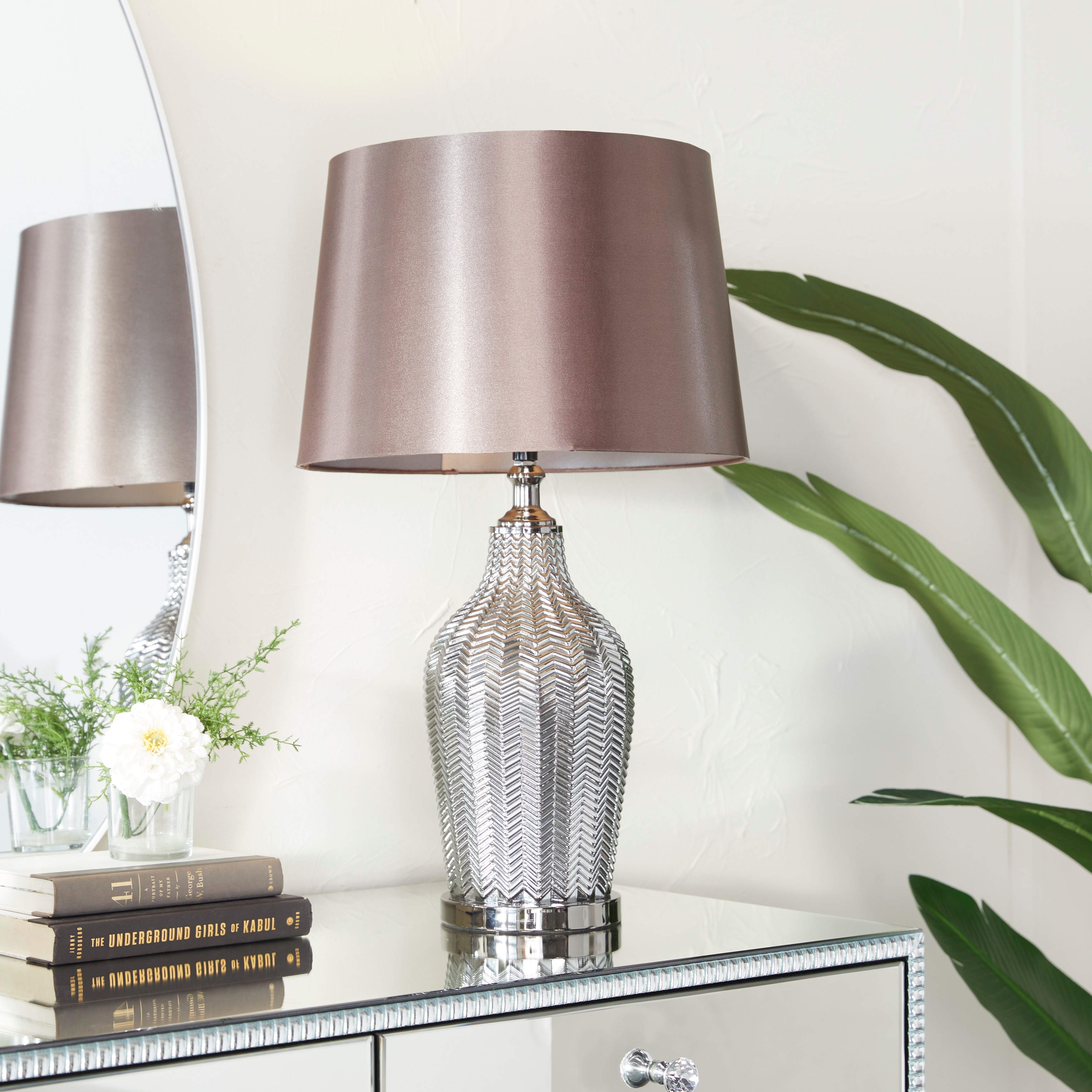 Black Linen Contemporary Table Lamp - 17 x 15 x 25 - Mycitystee