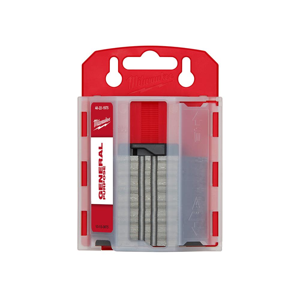 Milwaukee 75-Piece General Purpose Utility Blades with Dispenser 48-22-1975 from Milwaukee - Mycitystee