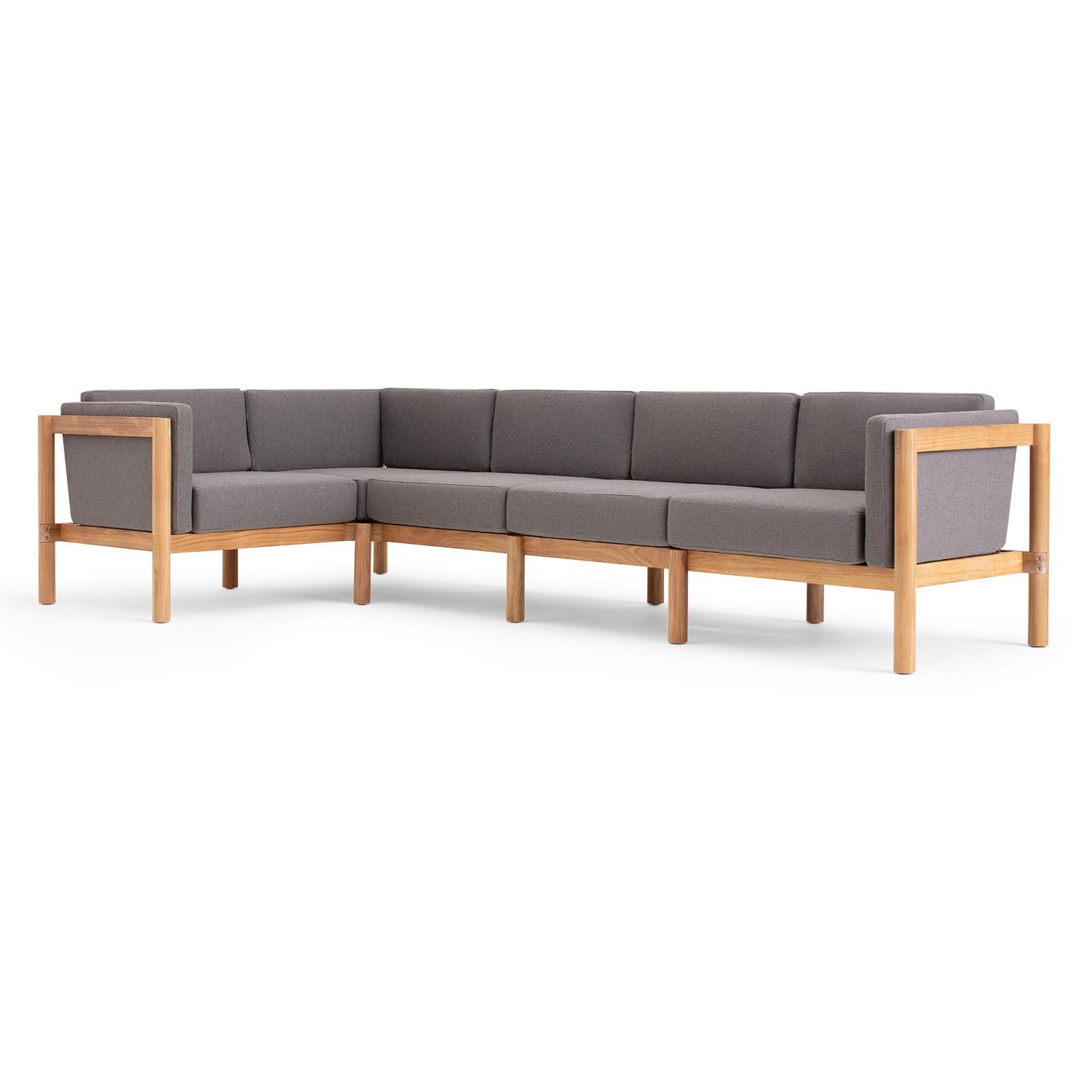 Neighbor 5 Piece Sectional W/ Sunbrella Cushion Arms - Mycitystee