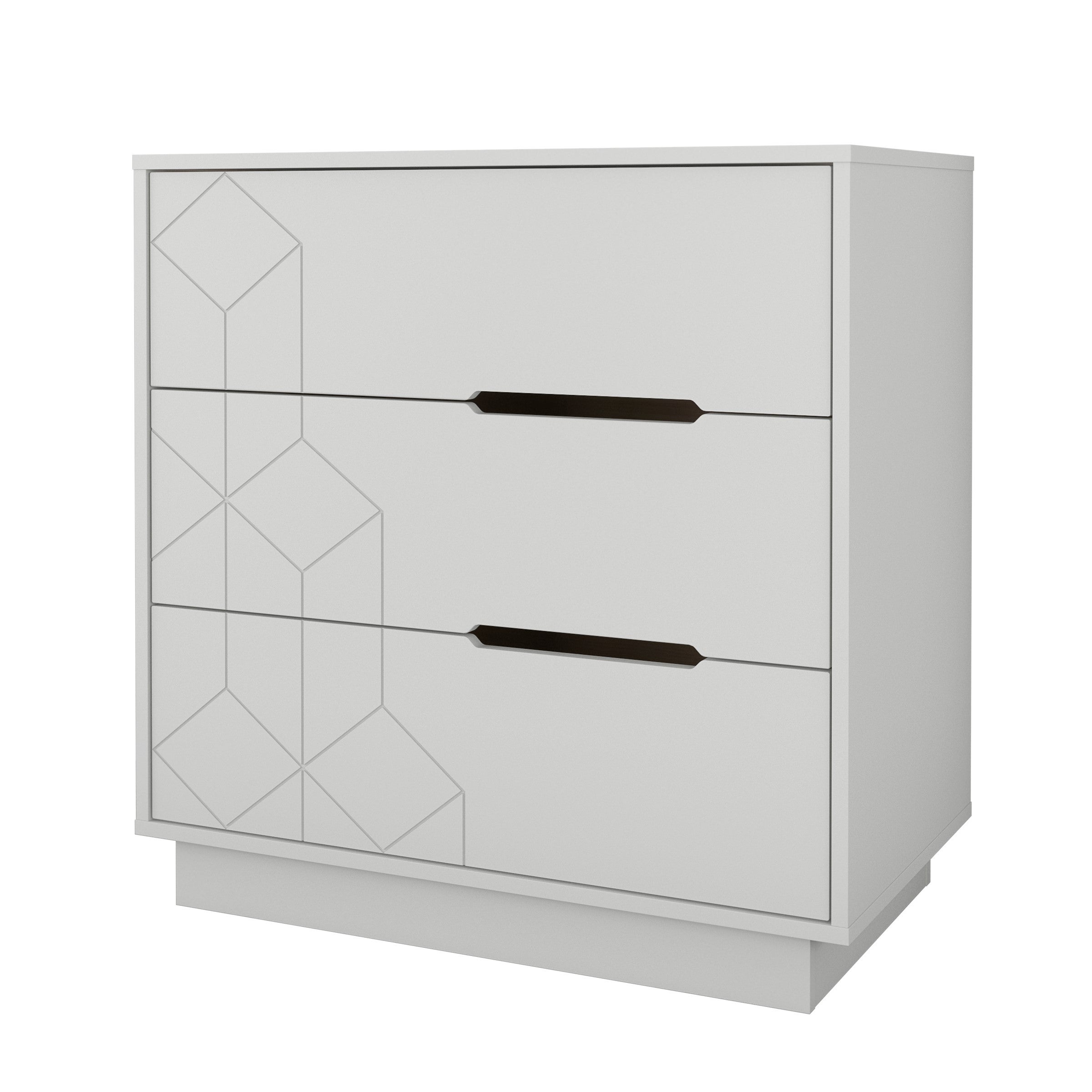 Nexera 3-Drawer Chest， White - - 32262121 - Mycitystee