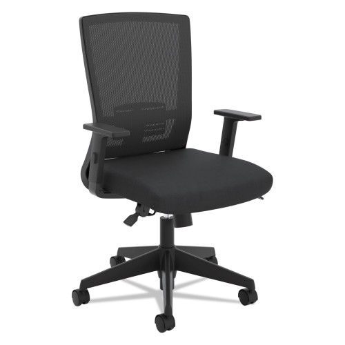HON VL541 Mesh High-Back Task Chair， Supports up to 250 lbs.， Black Seat/Black Back， Black Base (VL541LH10) - Mycitystee