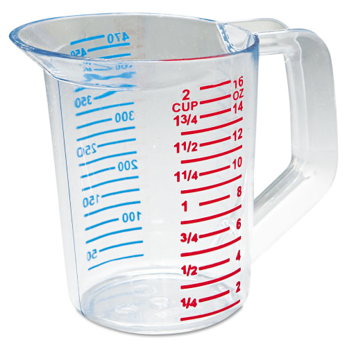Rubbermaid Commercial Bouncer Measuring Cup， 16 oz， Clear (3215CLE) - Mycitystee