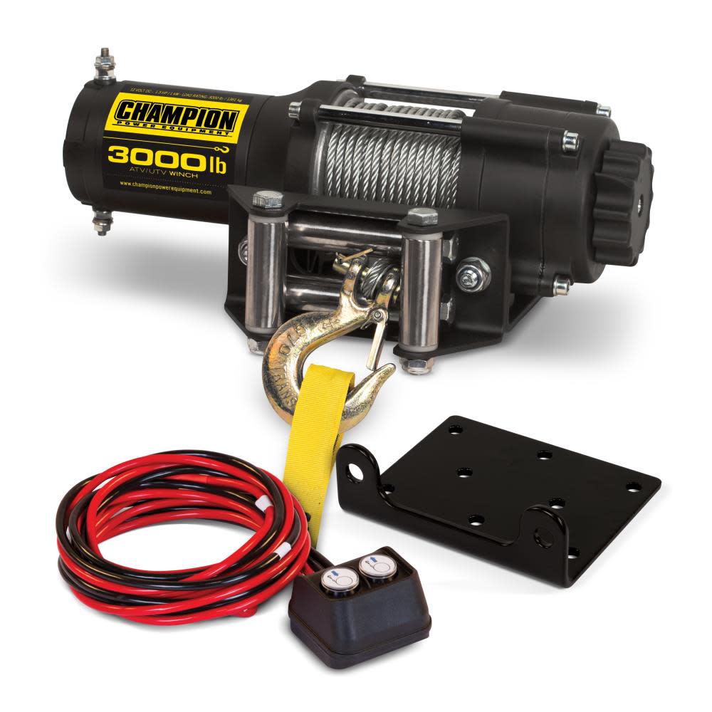 Champion 3000-lb. ATV/UTV Winch Kit - Mycitystee