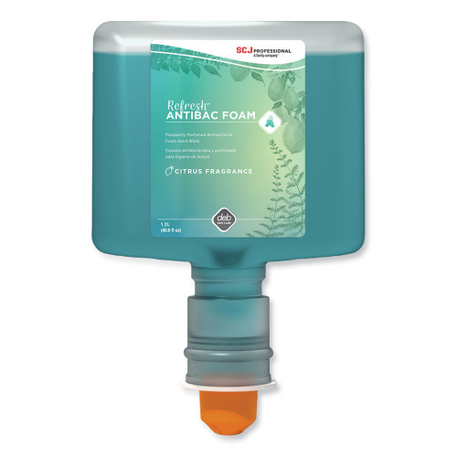 SC Johnson Professional Refresh Foaming Hand Soap Touch Free Cartridge， Citrus Scent， 1.2 L Refill， 3/Carton (ANT120TF) - Mycitystee