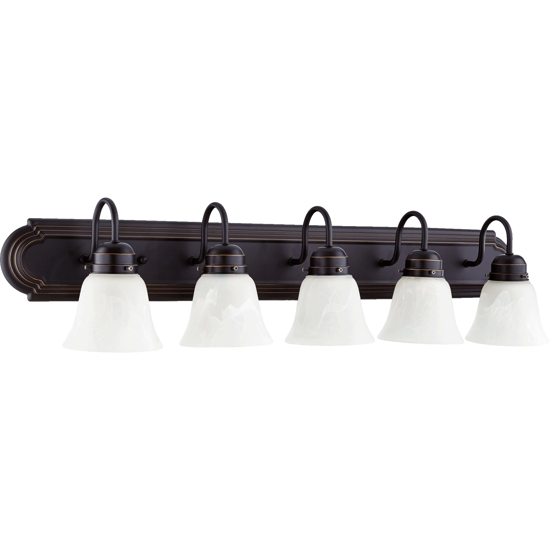 Old World and Faux Alabaster 5-light Vanity Lighting - Mycitystee