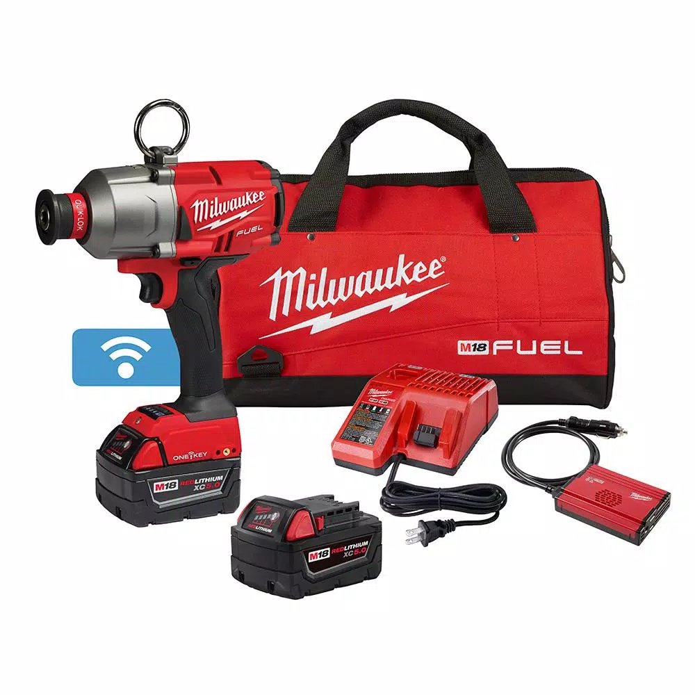 Milwaukee M18 FUEL ONE-KEY 18-Volt Lithium-Ion Brushless Cordless 7/16 in. Hex Impact Wrench Kit with 2 5.0 Ah Batteries Tool Bag and#8211; XDC Depot - Mycitystee