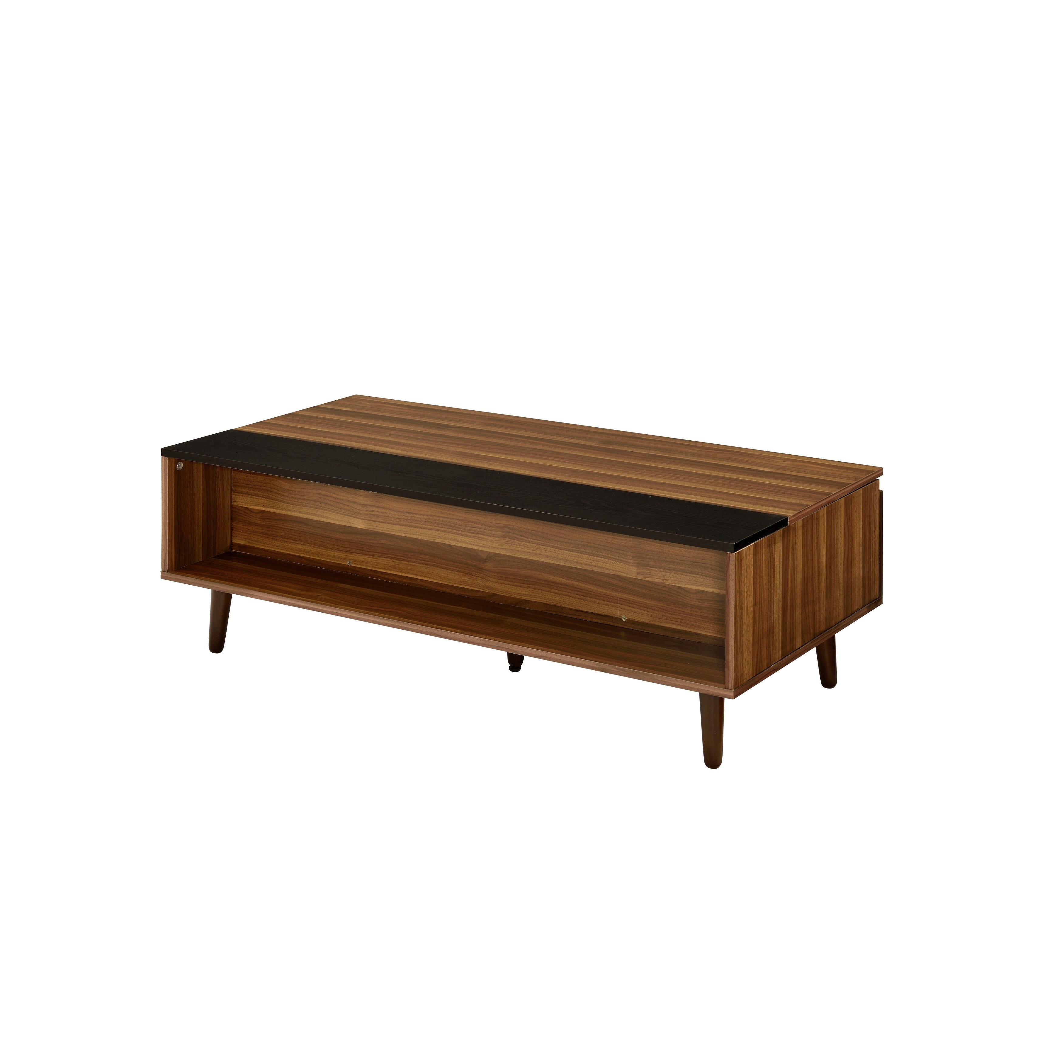ACME Avala Coffee Table with Lift Top in Walnut and Black - Mycitystee