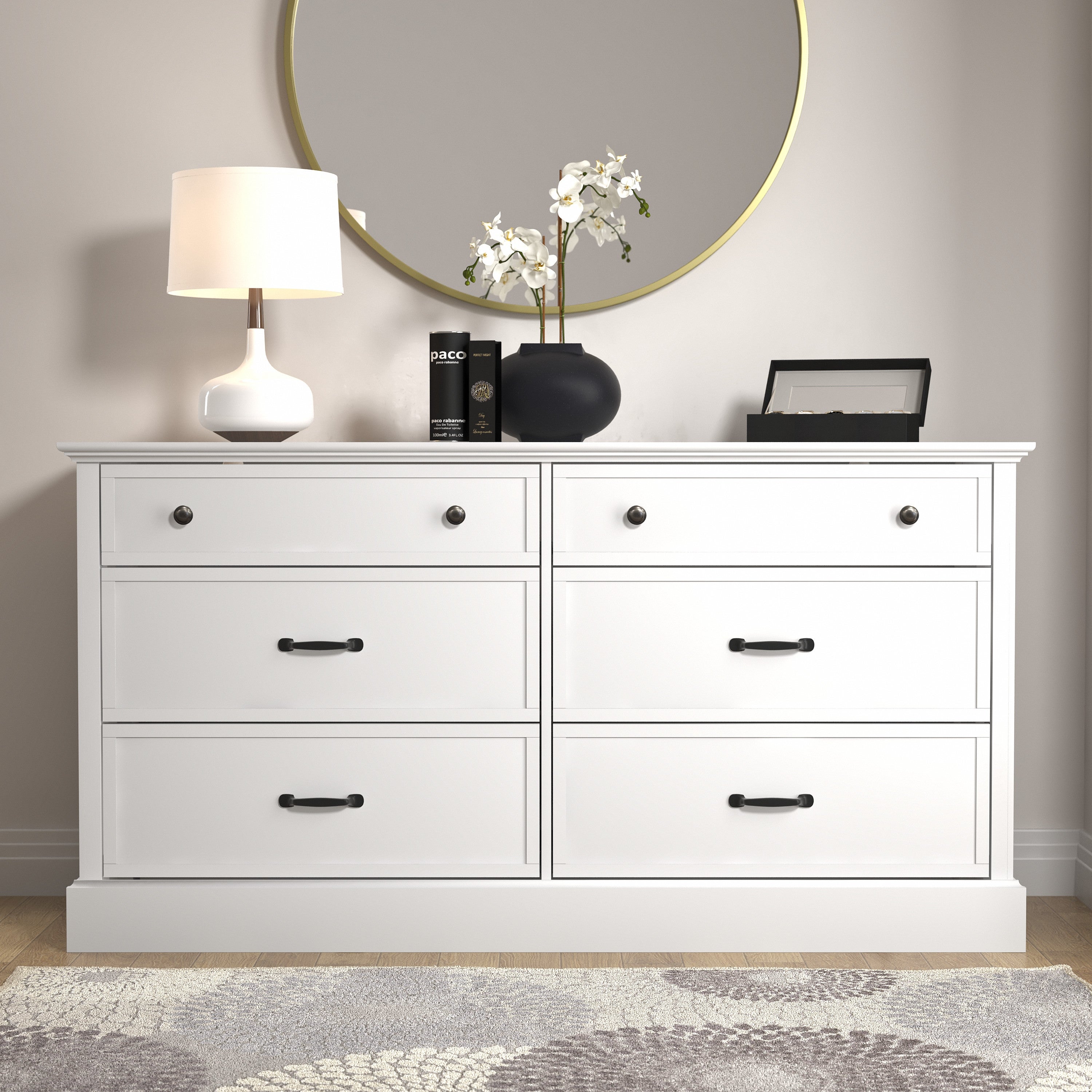 Xylon 6-Drawer Dresser with Ultra Fast Assembly (30.8 in. x 58.7 in. x 15.7 in.) - - 36881305 - Mycitystee