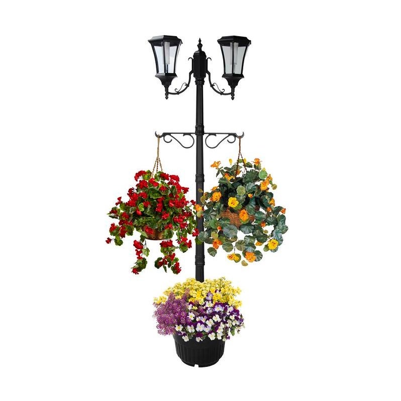 Martens Solar Lamp Post and Planter - Mycitystee
