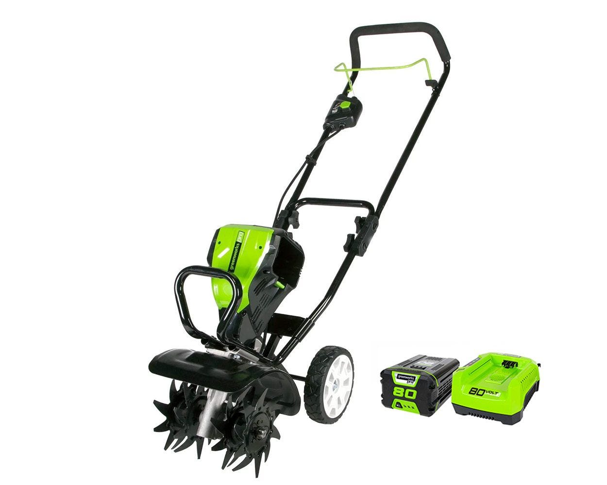 80V 10-Inch Cordless Tiller / Cultivator | Greenworks Pro - Mycitystee
