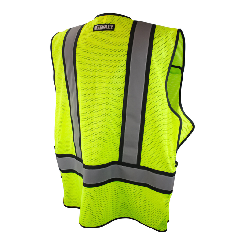 DeWalt Reflective Class 2 Hi-Vis Breakaway Vest Green 4X/6X - Mycitystee