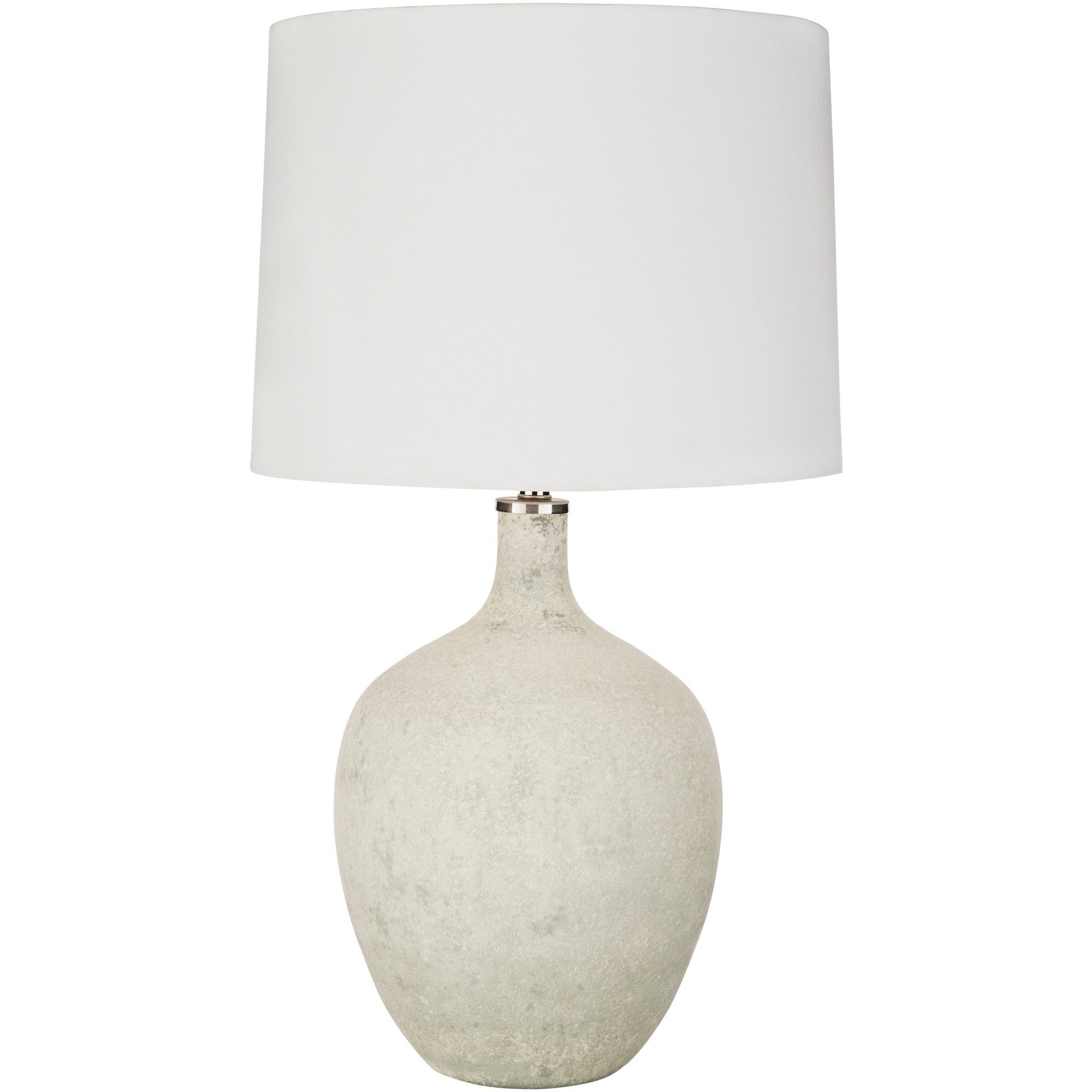 Amedea White Marbled Glass Table Lamp - Mycitystee