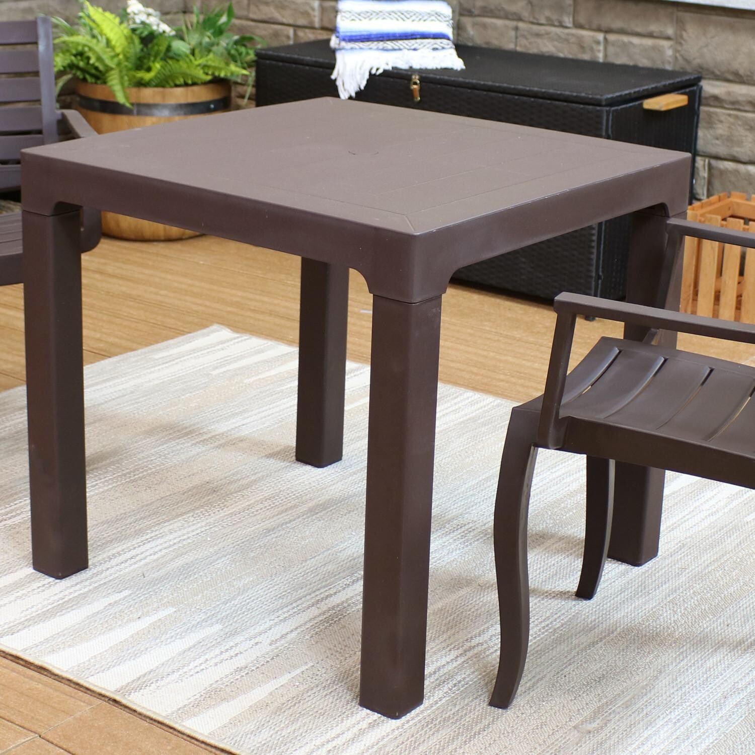 Ultimate Patio 31-Inch Square Outdoor Patio Dining Table - Mycitystee