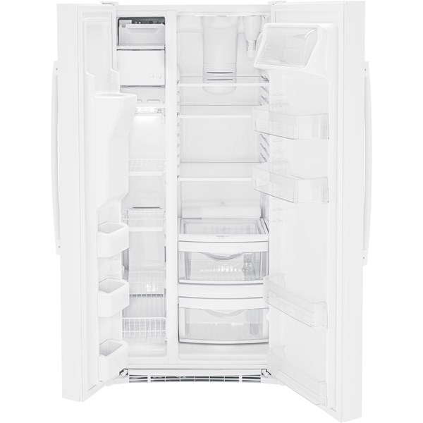 23.2 cu ft Side-by-Side White Refrigerator - Mycitystee