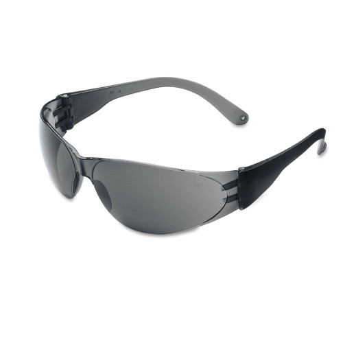 MCR Safety Checklite Scratch-Resistant Safety Glasses， Gray Lens， 12/Box (CL112BX) - Mycitystee