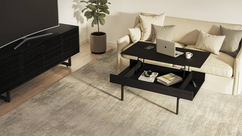 BDI Reveal 1192 Charcoal Stained Ash Lift Coffee Table - Mycitystee