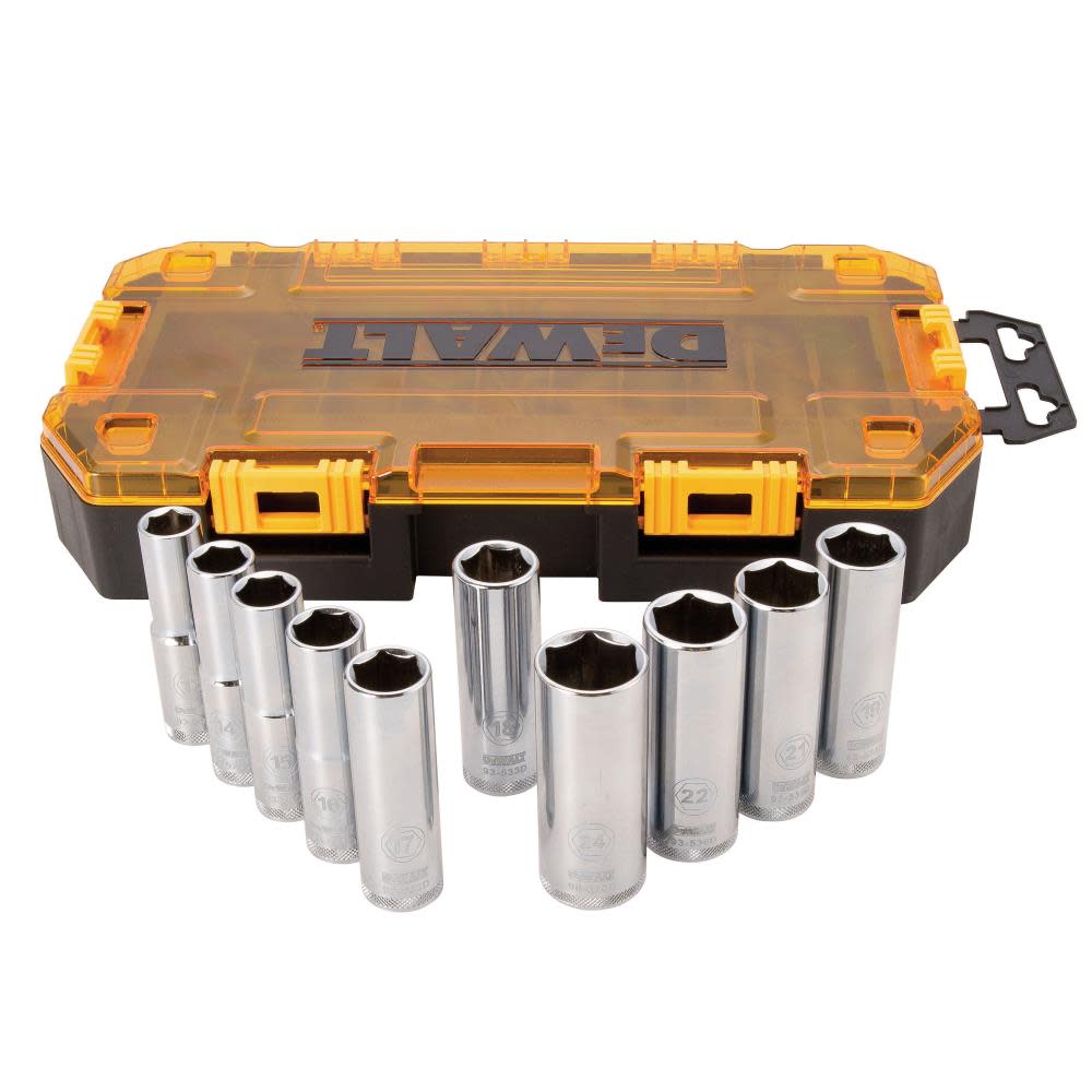 DEWALT 10 piece 1/2 In. Drive Deep Socket Set DWMT73815 from DEWALT - Mycitystee