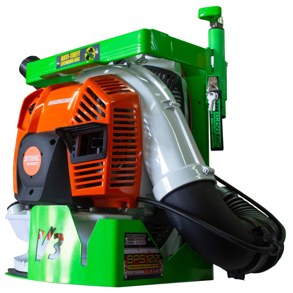 Green Touch Xtreme Pro Series Lockable Backpack Blower Rack - Mycitystee