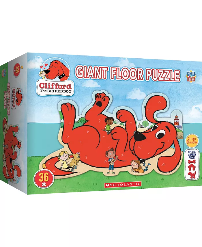 MasterPieces Puzzles MasterPieces - Clifford Beach 36 Piece Kids Floor Puzzle - Mycitystee